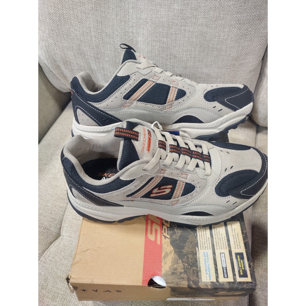 Skechers Vigor AT Three Corners Mens 10.5 Wide Taupe Black Trail Shoes - Picture 5 of 7
